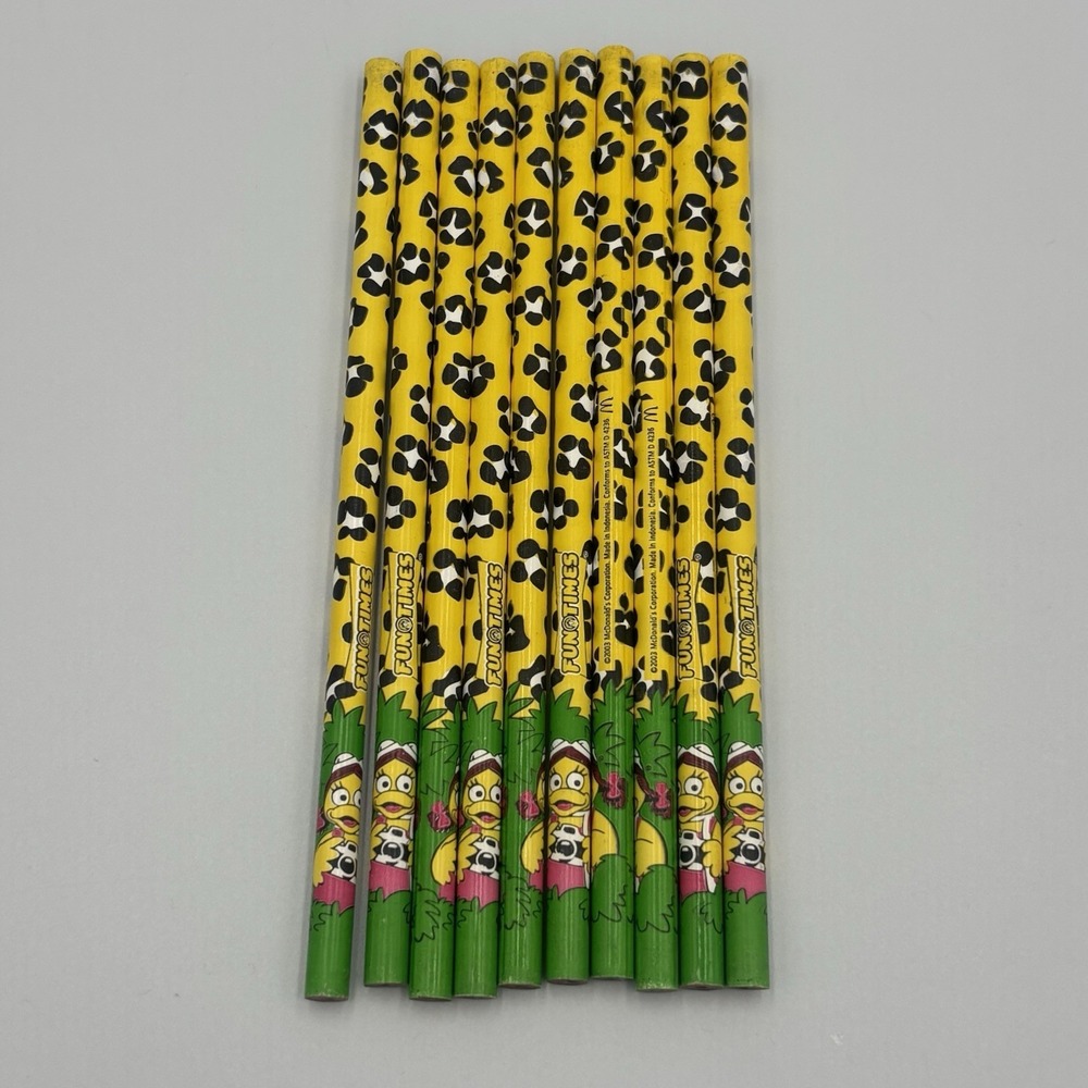 Vintage McDonald's‎ Fun Times Pencils 2003 Vintage Promotion "Birdie" Lot Of 10